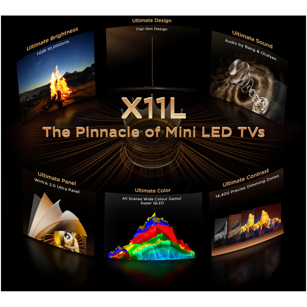 TCL 85X11L-UK 85 Inch X11L 4K Ultra HD HDR SQD-Mini LED Smart Google TV 2026 - Image 7