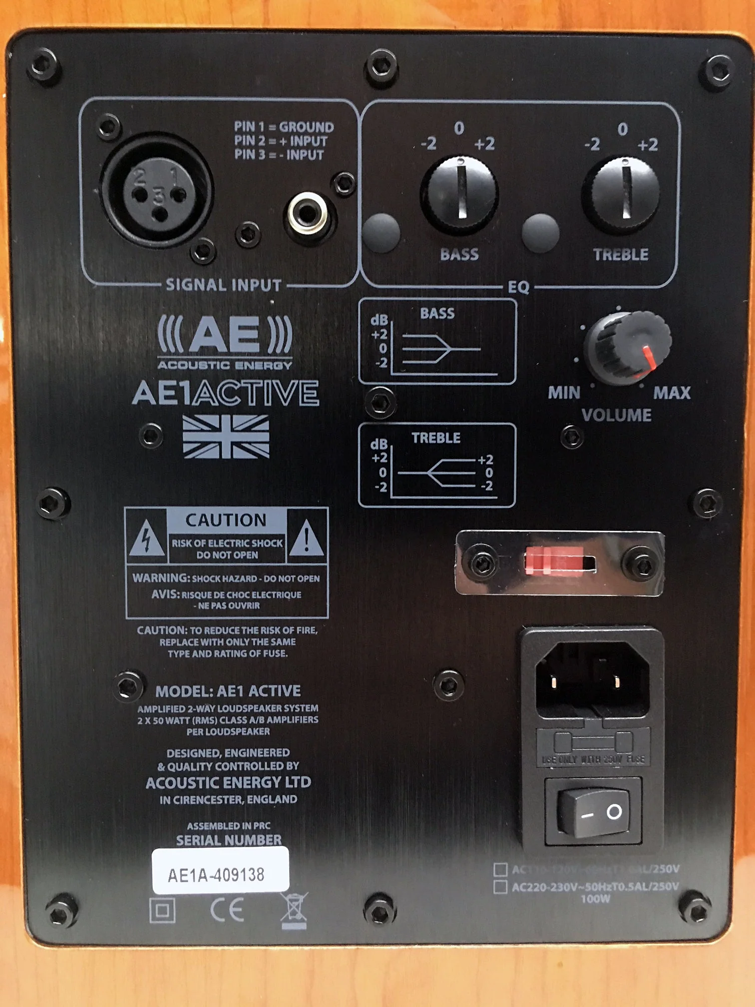 Acoustic Energy AE1 Active Piano Black Speakers - Image 3