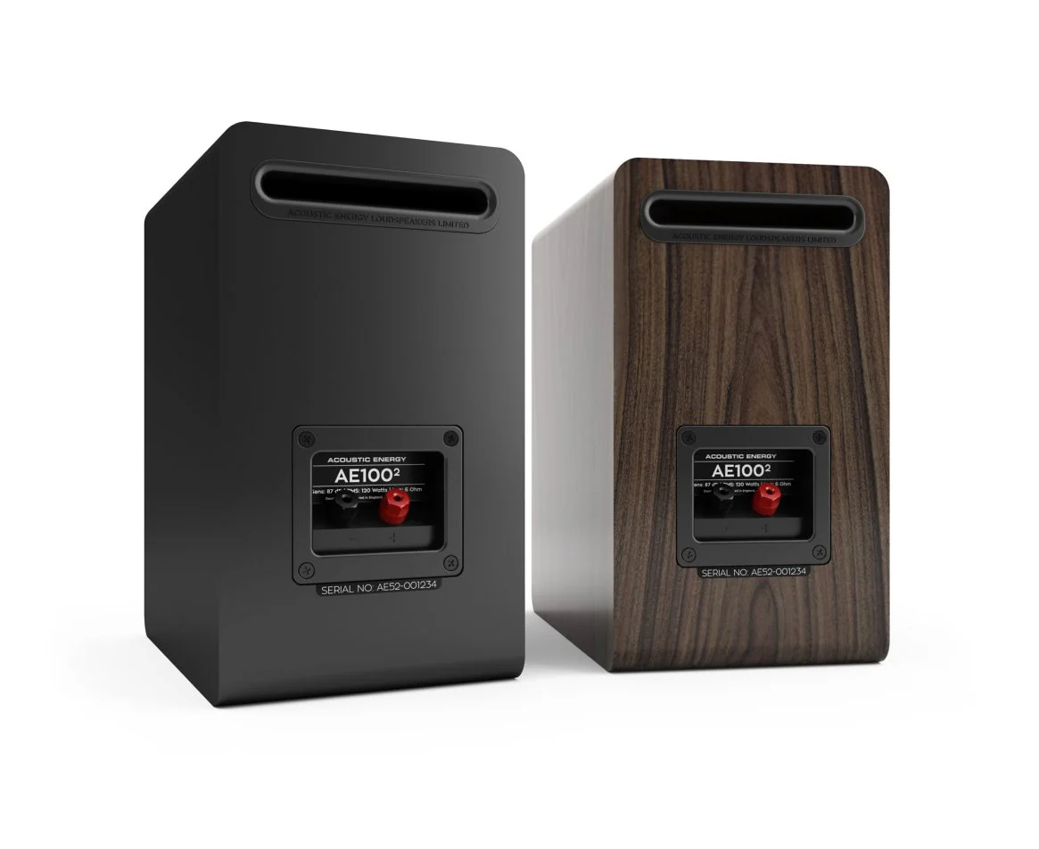 Acoustic Energy AE100 MK2 Walnut Bookshelf Speakers - Image 3