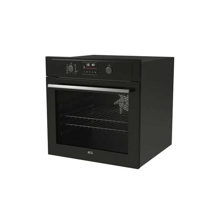 AEG 3000 Series BEX535A61B Air Fry Electric Single Built in Oven with Retractable Dials in Black - Image 4