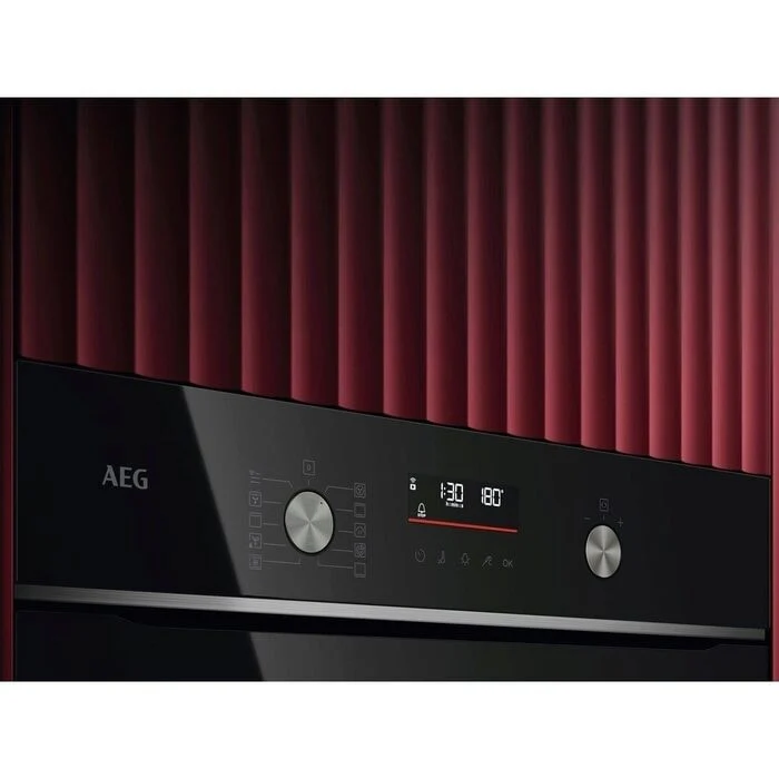AEG 5000 Series GA5CB501AB Surround Cook with Steam Bake Electric Single Built in Oven with Retractable Dials Black - Image 6
