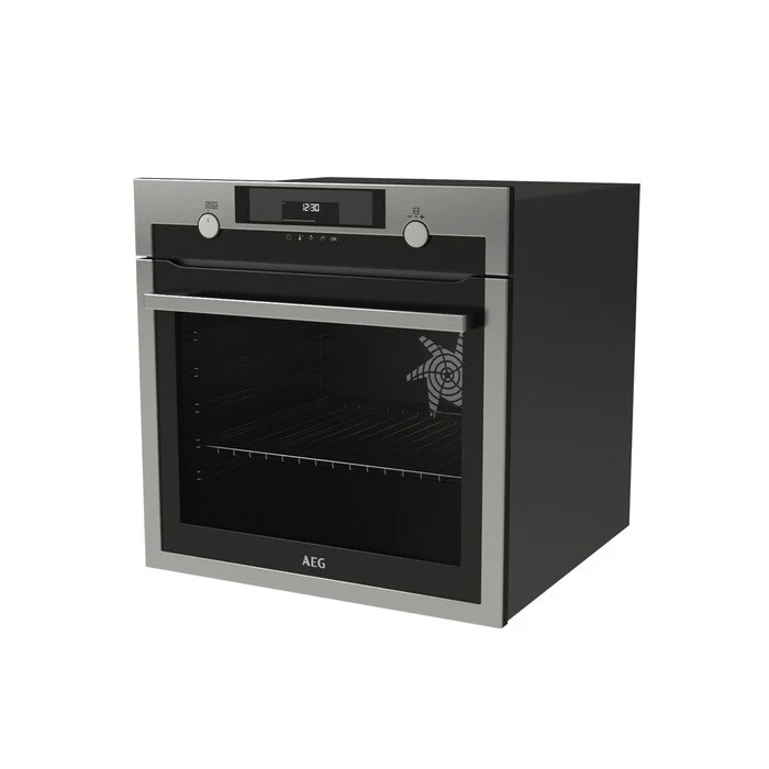 AEG 6000 Series BCE556060M Steam Bake Electric Single Built in Oven with Retractable Dials in Stainless Steel - Image 5