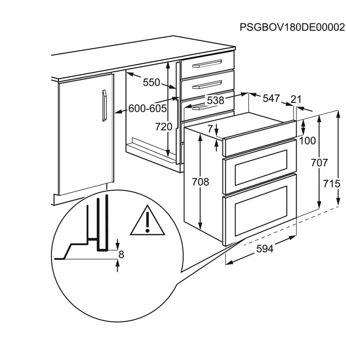 AEG 6000 Series DUE731110M Surround Cook Built Under Electric Double Integrated Oven in Stainless Steel - Image 4