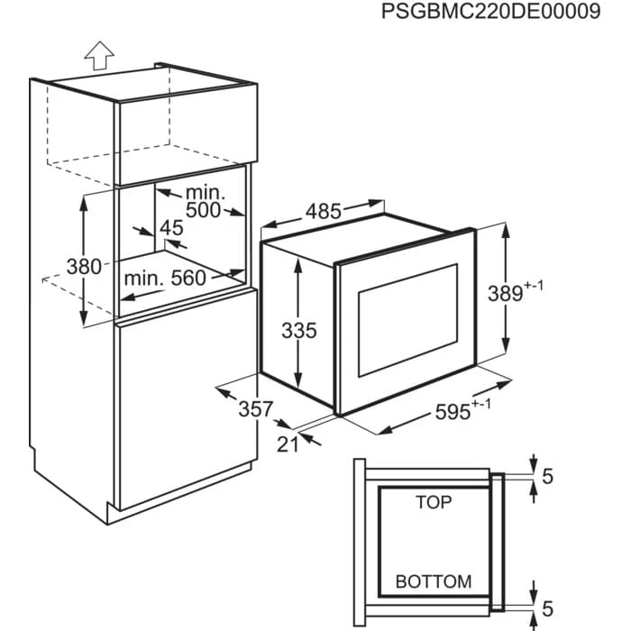 AEG 6000 Series MSE2527DM Built In Microwave Oven With Grill in Stainless Steel - Image 6