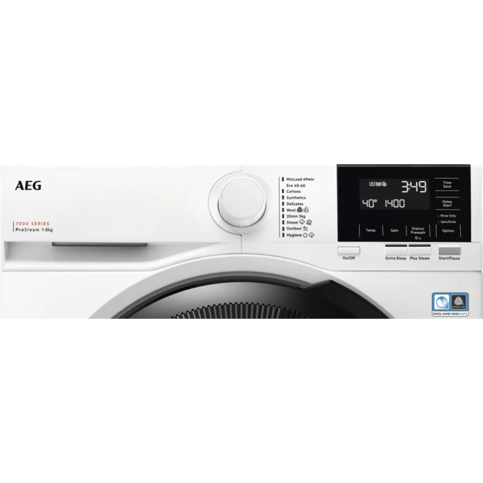 AEG 7000 ProSteam LFR71864B 8kg 1600 Spin Washing Machine - Image 2