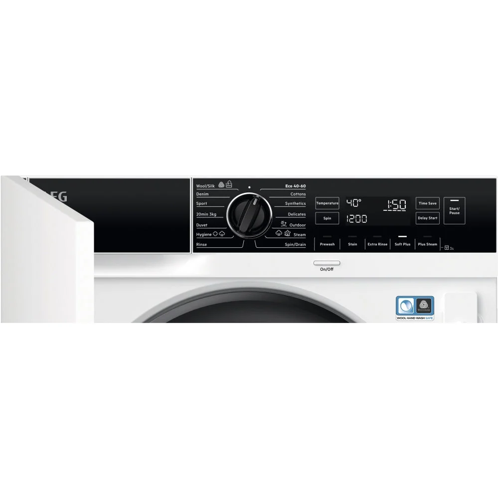 AEG 7000 Series ProSteam LF7C8636BI Integrated 8kg 1600 Spin Washing Machine - Image 2
