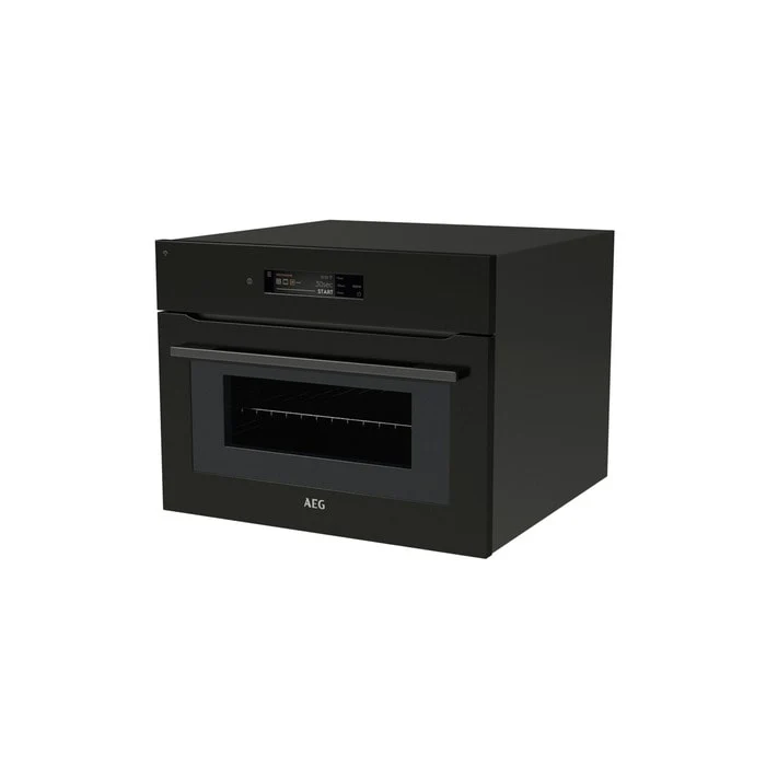 AEG 9000 Series TK9NK821T Compact Built in Microwave Combination Oven Black - Image 2
