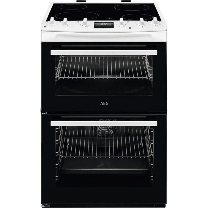 AEG CCX6540ACW 5000 Series Surround Cook 60cm Freestanding Electric Cooker with Ceramic Hob in White