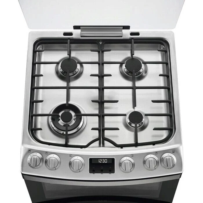 AEG CGB6131ACM 60cm Freestanding Gas Cooker with Double Oven in Stainless Steel - Image 2