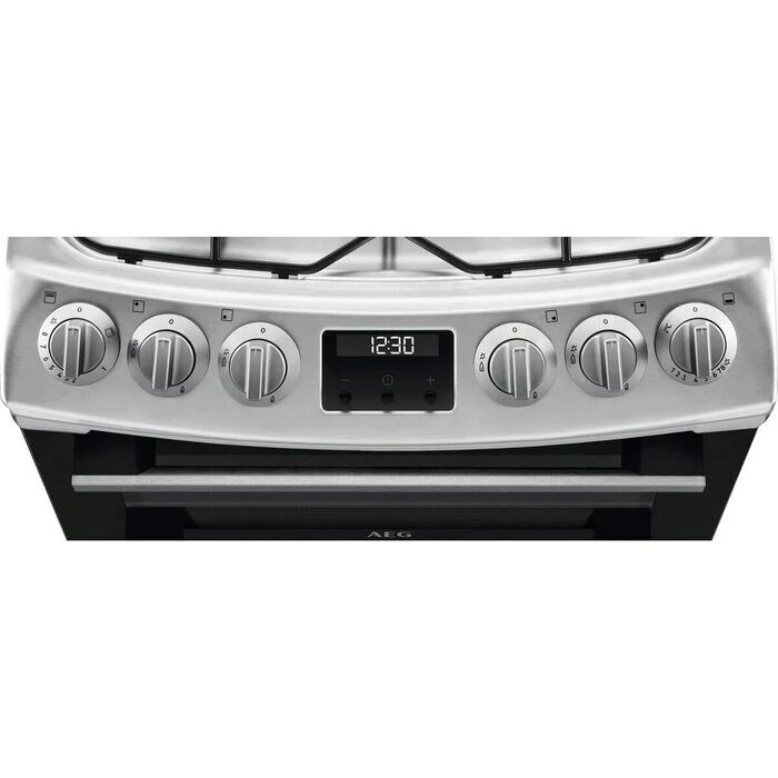 AEG CGX1130ACM 55cm Freestanding Gas Cooker with Double Oven in Stainless Steel - Image 3