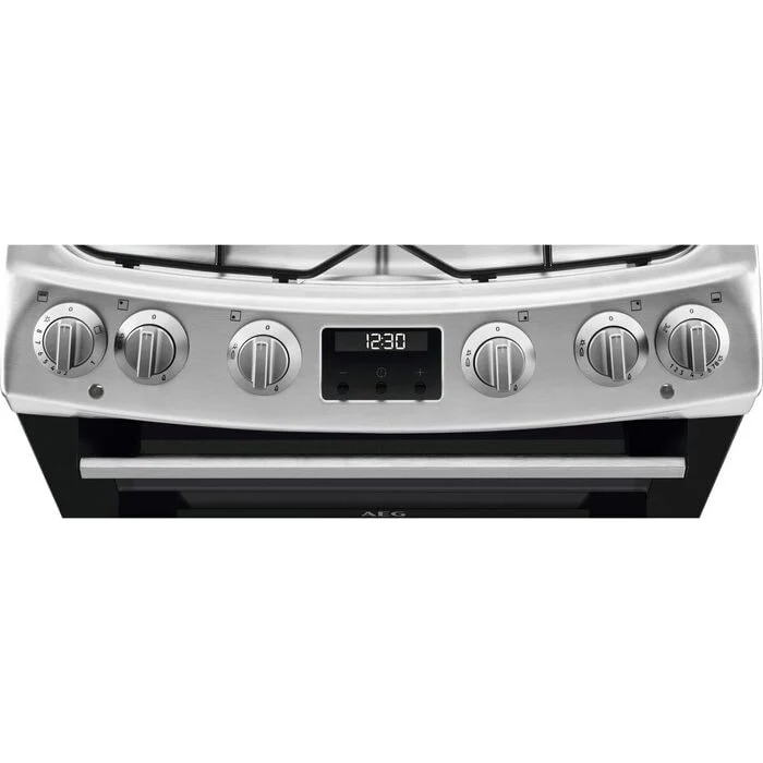 AEG CGX6130ACM 60cm Freestanding Gas Cooker with Double Oven in Stainless Steel - Image 3