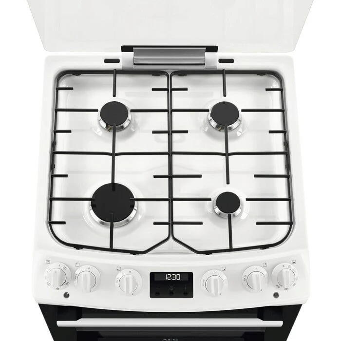 AEG CKX6540ACW 60cm 5000 Series Surround Cook Dual Fuel Freestanding Cooker With Double Oven in White - Image 2