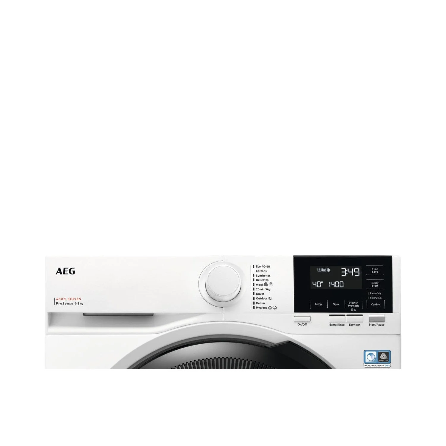 AEG LFR61844B Series 6000 ProSense 8kg 1400 Spin Washing Machine White - Image 4