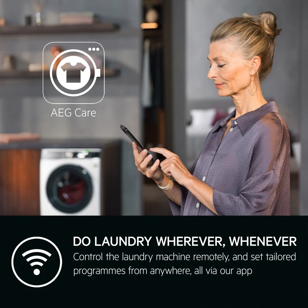 AEG LFR61944AD Series 6000 ProSense 9kg 1400 Spin Washing Machine White - Image 3