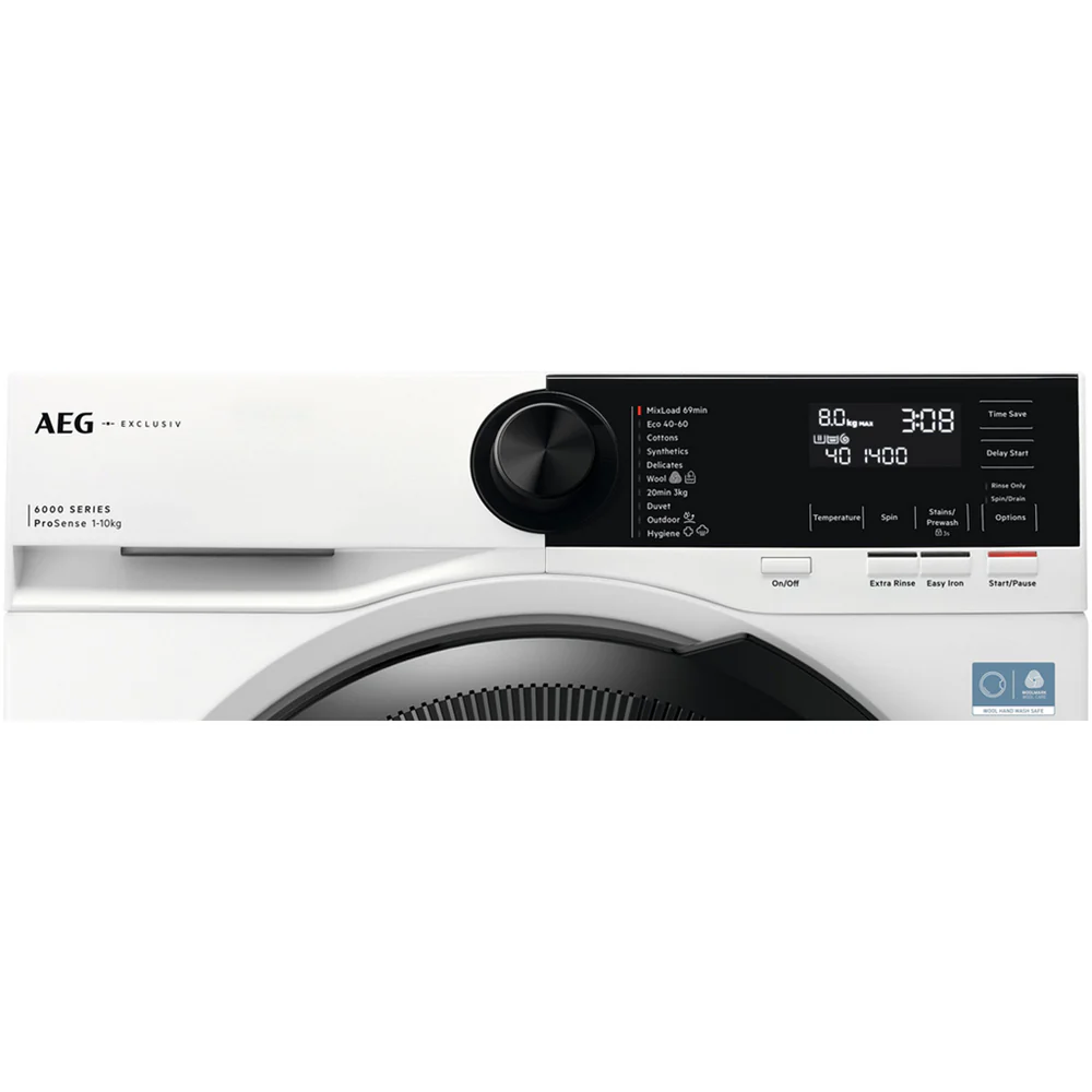 AEG LFR62144B 6000 Series ProSense 10kg 1400 Spin Freestanding Washing Machine White - Image 8