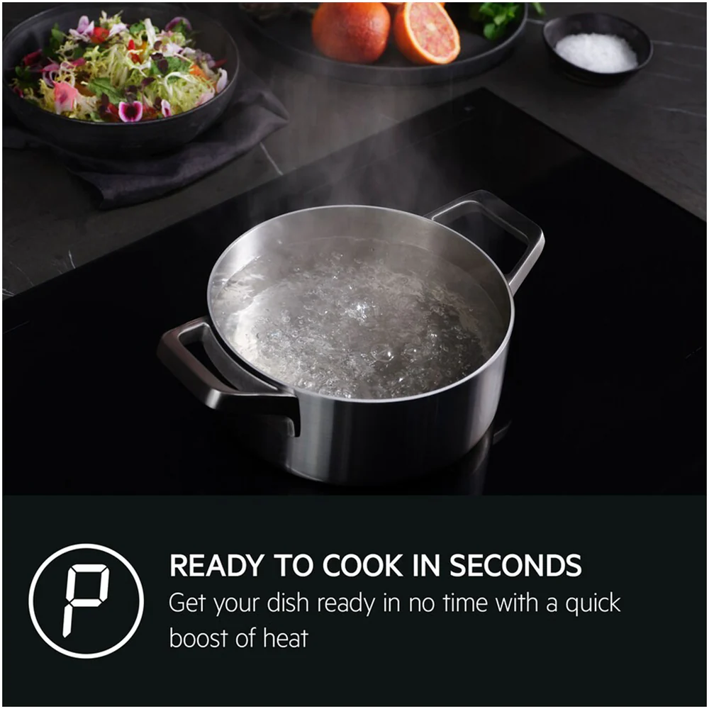 AEG Series 5000 TN64IA00XB 57.6cm 4 Zone Induction Hob Stainless Steel - Image 4