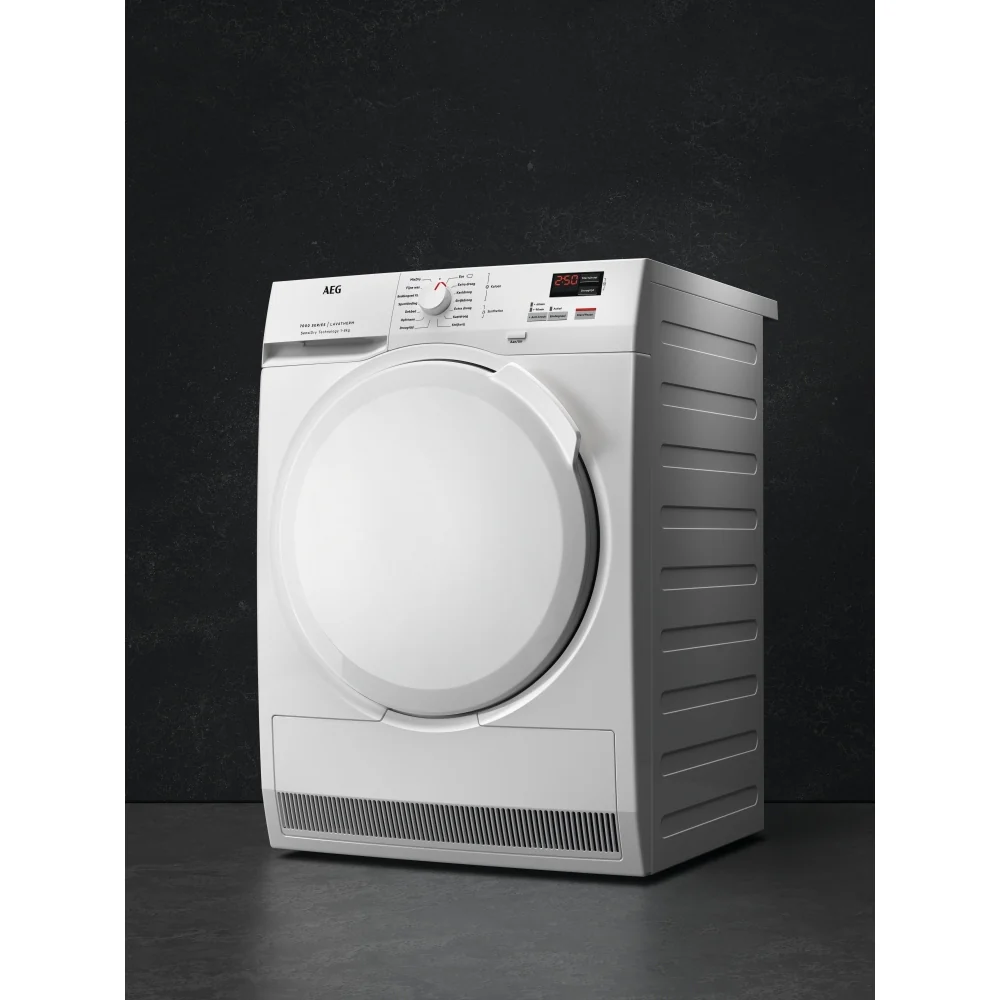 AEG TR708L0B Series 7000 SensiDry Freestanding 8kg Heat Pump Tumble Dryer White - Image 3