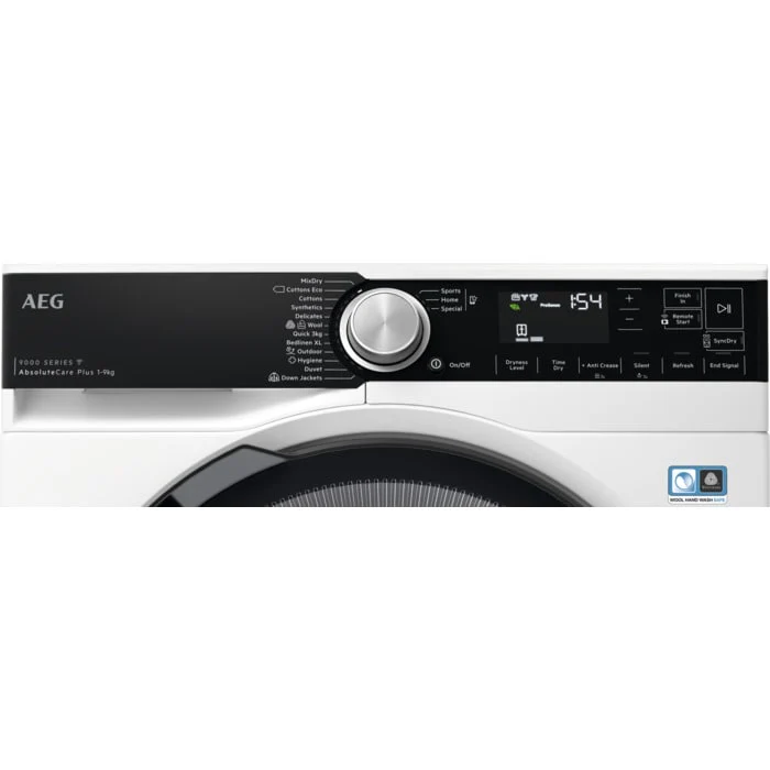AEG TR959M6BC Series 9000 Freestanding 9kg Heat Pump Tumble Dryer White - Image 15