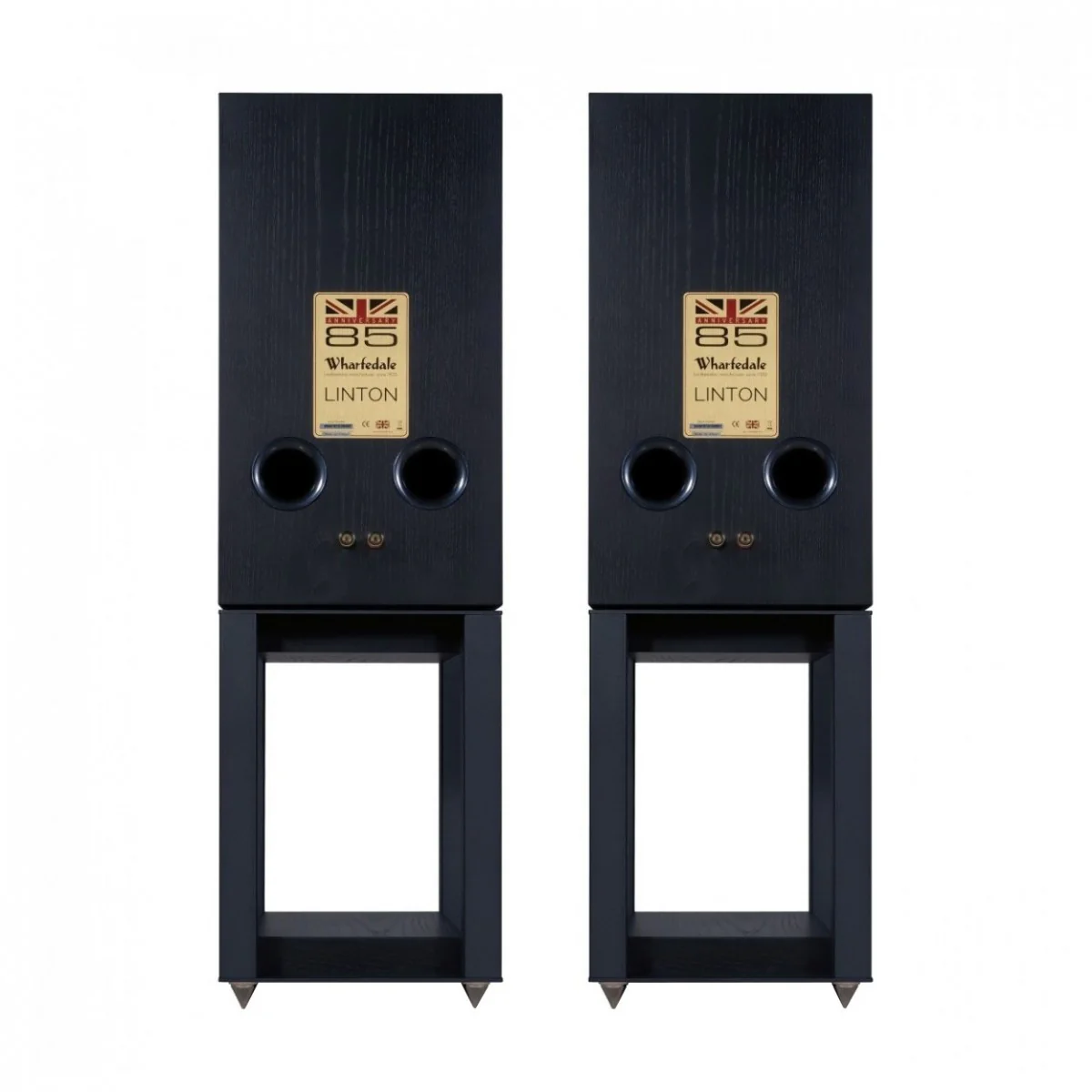 Arcam A15+ Integrated Amplifier with Wharfedale Linton Heritage Standmount Speakers with Matching Stands - Black - Image 5