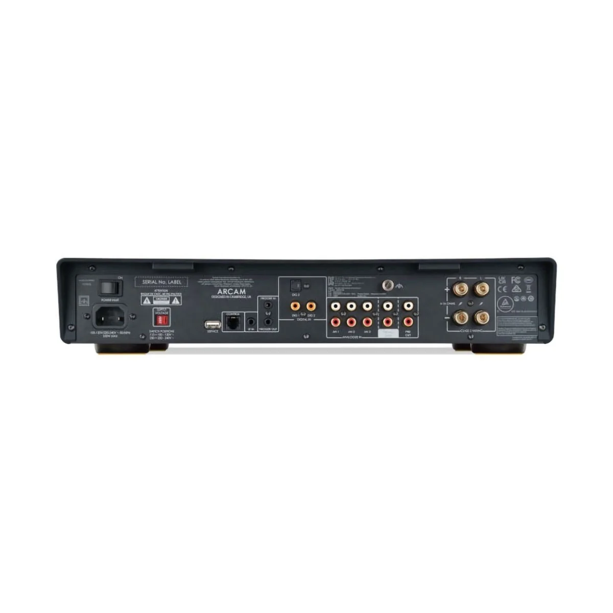 Arcam A5+ Integrated Amplifier with Wharfedale Linton Heritage Standmount Speakers with Matching Stands - Black - Image 5