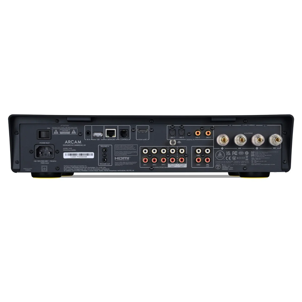Arcam Radia SA35 Streaming Integrated Amplifier with Bowers and Wilkins 606 S3 Bookshelf Speakers Pair Black HiFi Package - Image 3