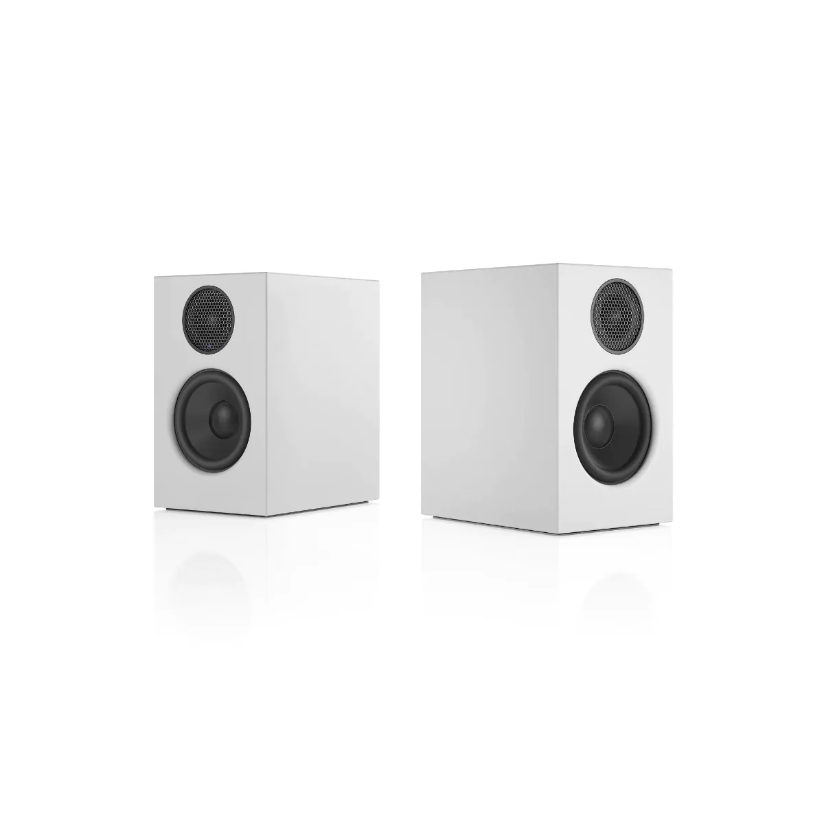 Audio Pro A28 W Wireless Multiroom Active Bookshelf Speakers Pair - White - Image 3