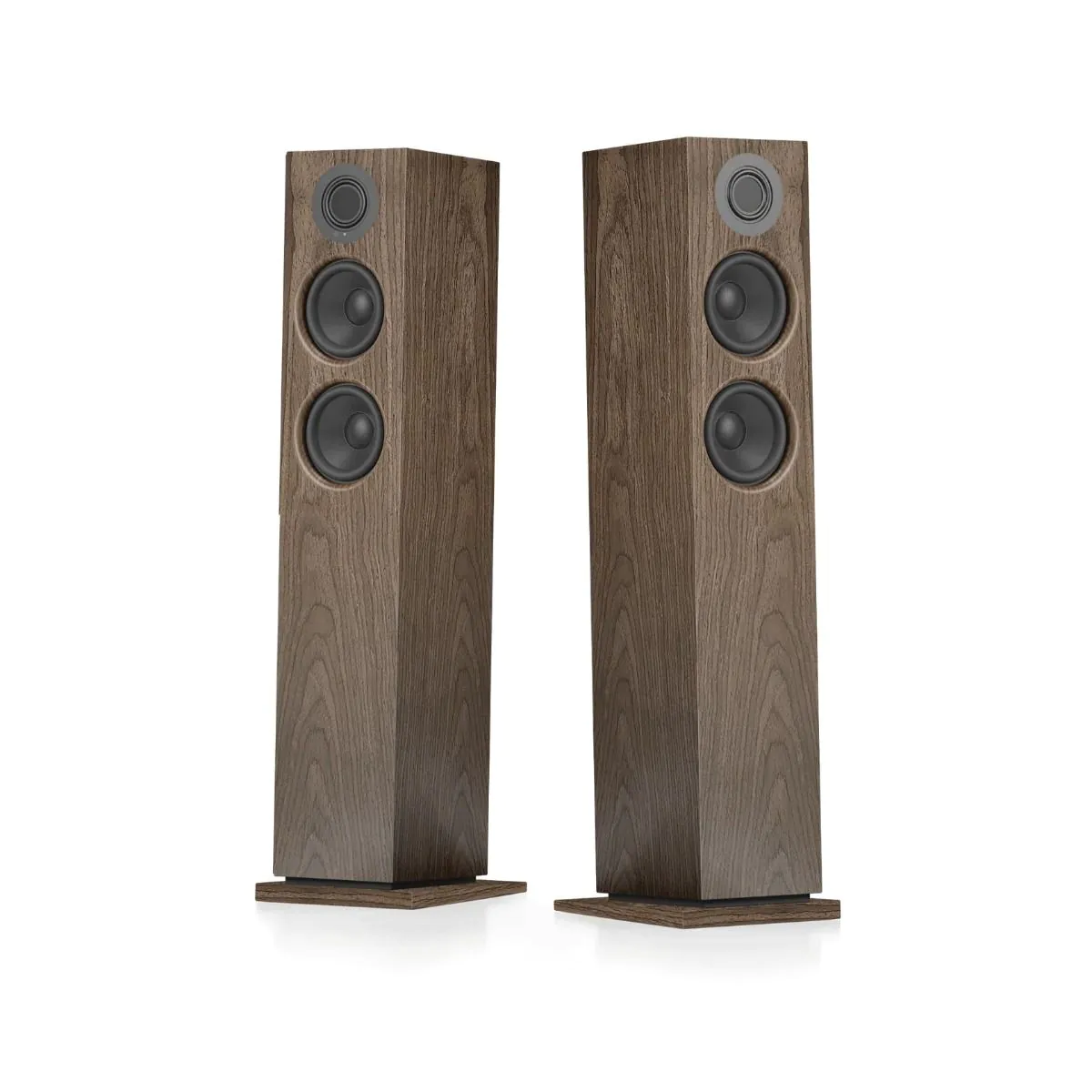 Audio Pro A48 W Wireless Multiroom Bluetooth Floorstanding Speakers Pair Walnut - Image 2