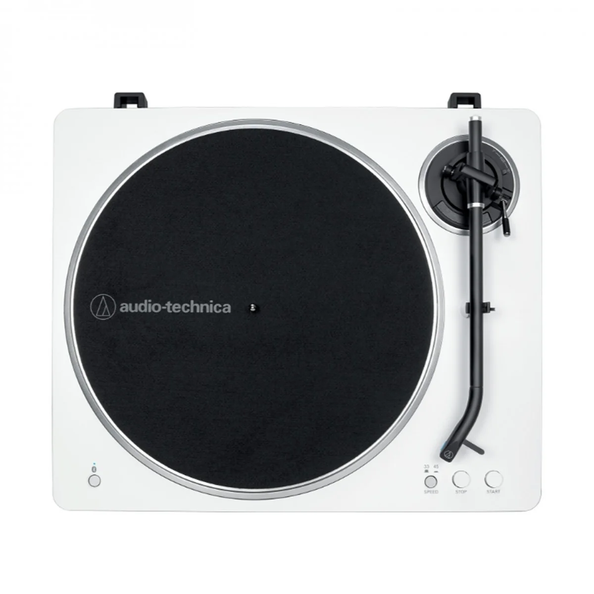 Audio Technica AT-LP70XBT Fully Automatic Bluetooth Wireless Belt Drive Turntable White Silver - Image 3