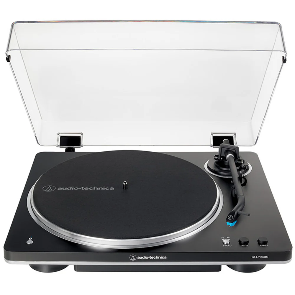 Audio Technica AT-LP70XBT Fully Automatic Bluetooth Wireless Turntable and Ruark MR1 MK3 Active Bluetooth Speakers with Built-in MM Phono Preamp Black - Image 8