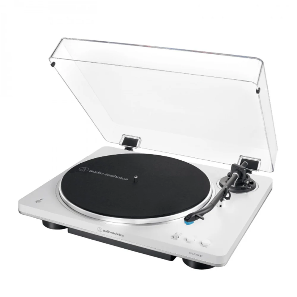 Audio Technica AT-LP70XBT Fully Automatic Bluetooth Wireless Turntable White with Kanto ORA 100W Powered Reference Speakers Pink HiFi Package - Image 10