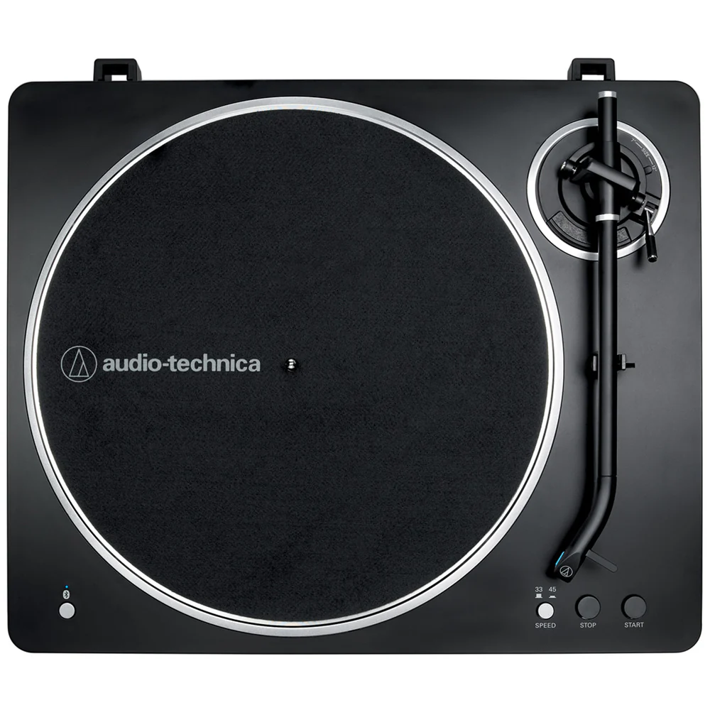 Audio Technica AT-LP70XBT Fully Automatic Bluetooth Wireless Turntable with AT-SP3X Powered Bookshelf Speakers HiFi Package Black - Image 4