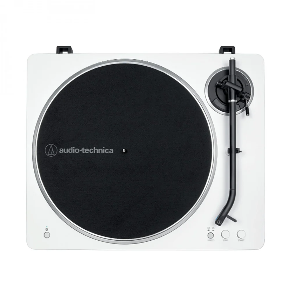 Audio Technica AT-LP70XBT Fully Automatic Bluetooth Wireless Turntable with AT-SP3X Powered Bookshelf Speakers HiFi Package White - Image 6