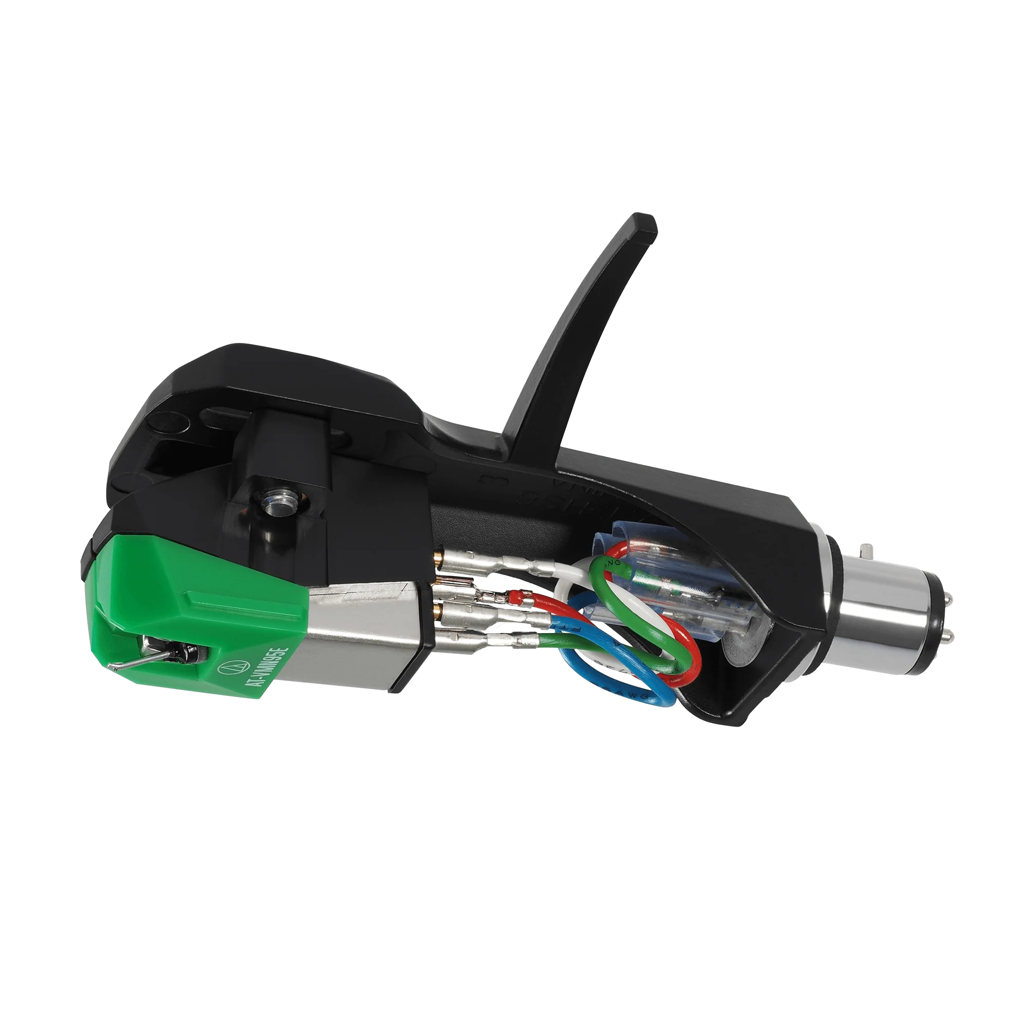 Audio Technica AT-VM95E/H VM95 Series Elliptical Stereo Cartridge on AT-HS6 Headshell