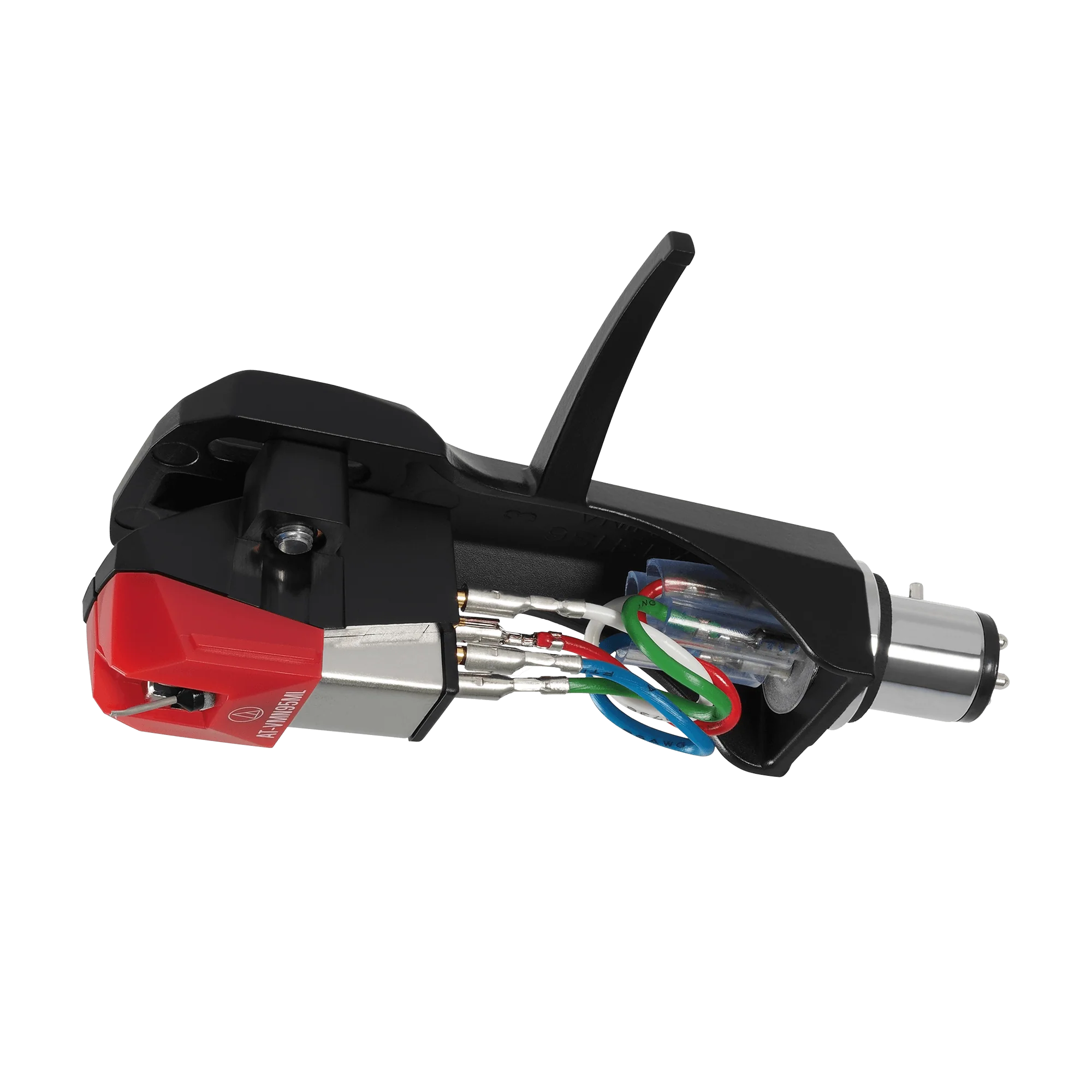 Audio Technica AT-VM95ML/H VM95 Series Microlinear Stereo Cartridge on AT-HS6 Headshell
