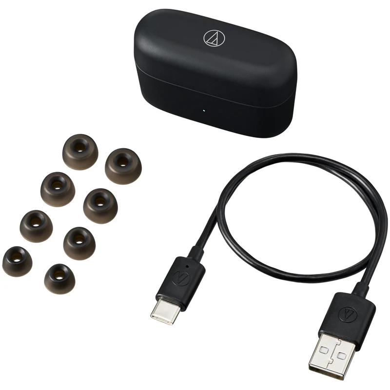 Audio Technica ATH-CKS30TW+ Noise Cancelling Wireless Earbuds Black - Image 7