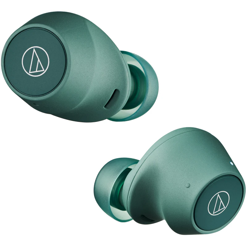 Audio Technica ATH-CKS30TW+ Noise Cancelling Wireless Earbuds Green - Image 5