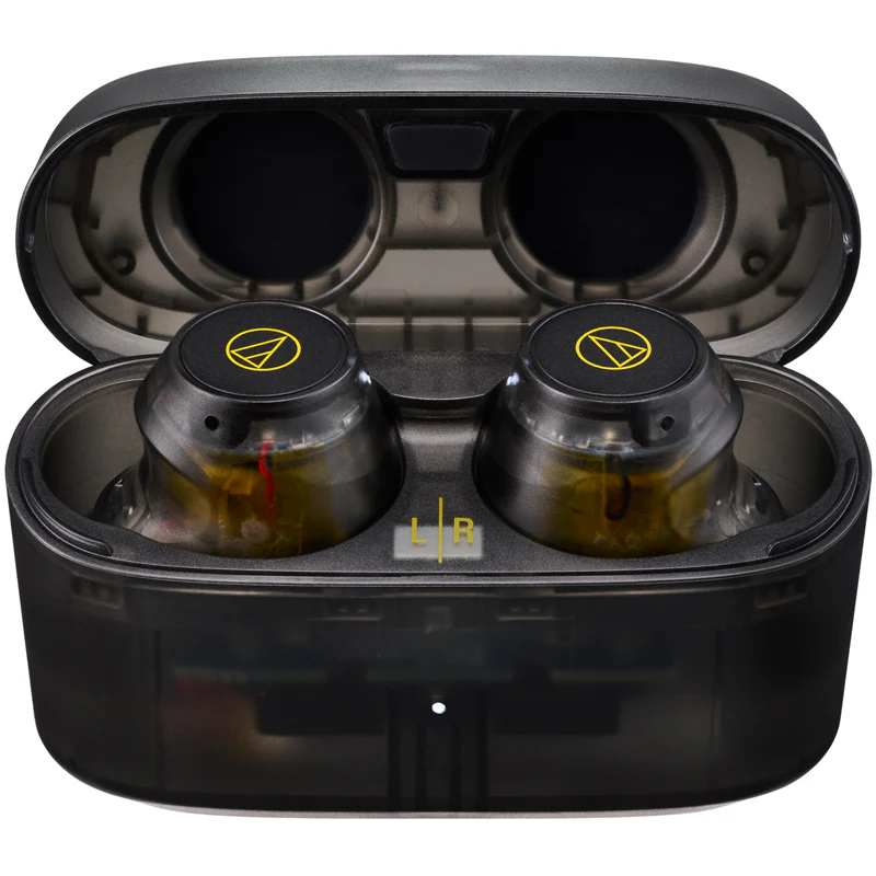 Audio Technica ATH-CKS30TW+ Noise Cancelling Wireless Earbuds Translucent Black - Image 4