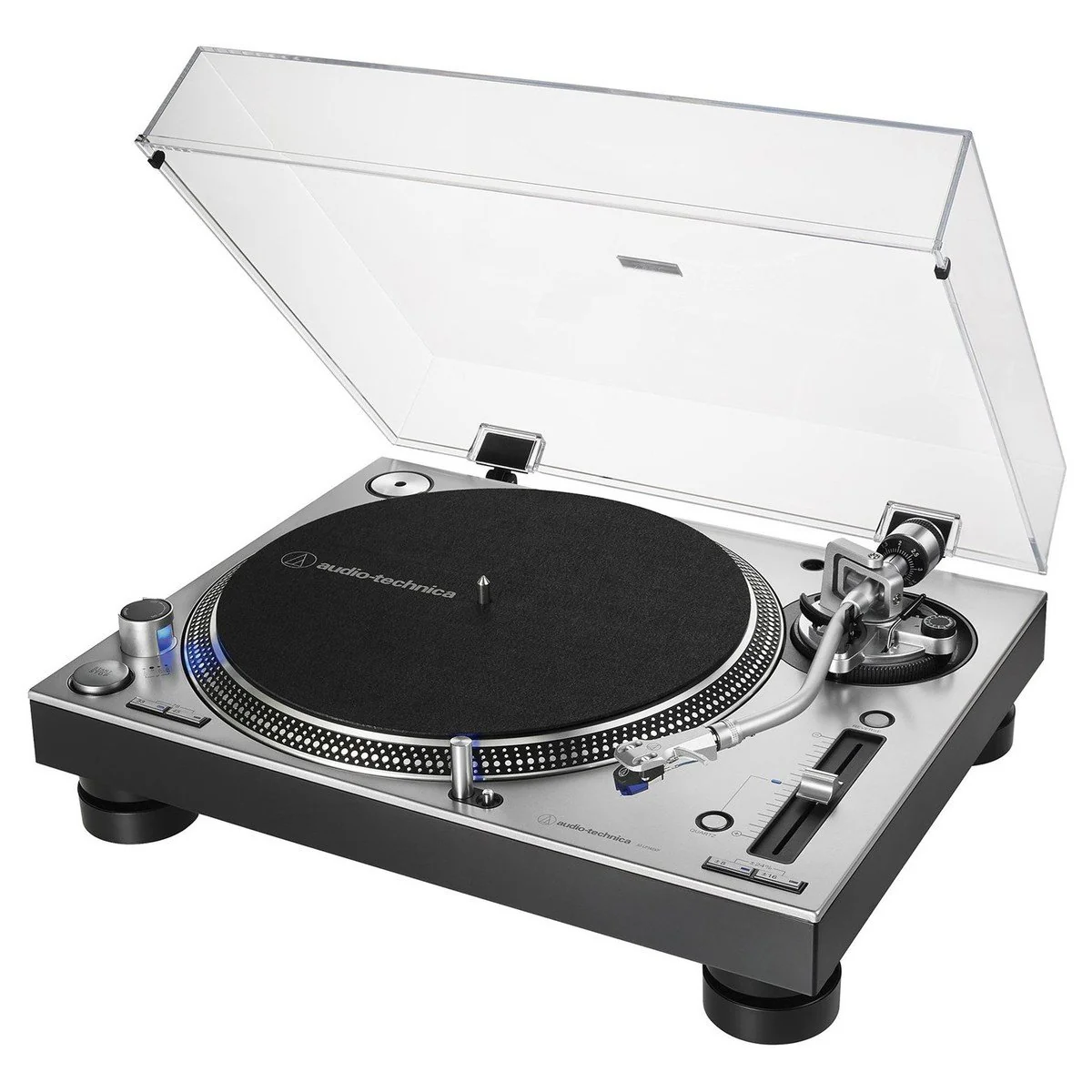 Audio Technica ATLP140XPSVEUK Direct Drive Professional DJ Turntable Silver - Image 3