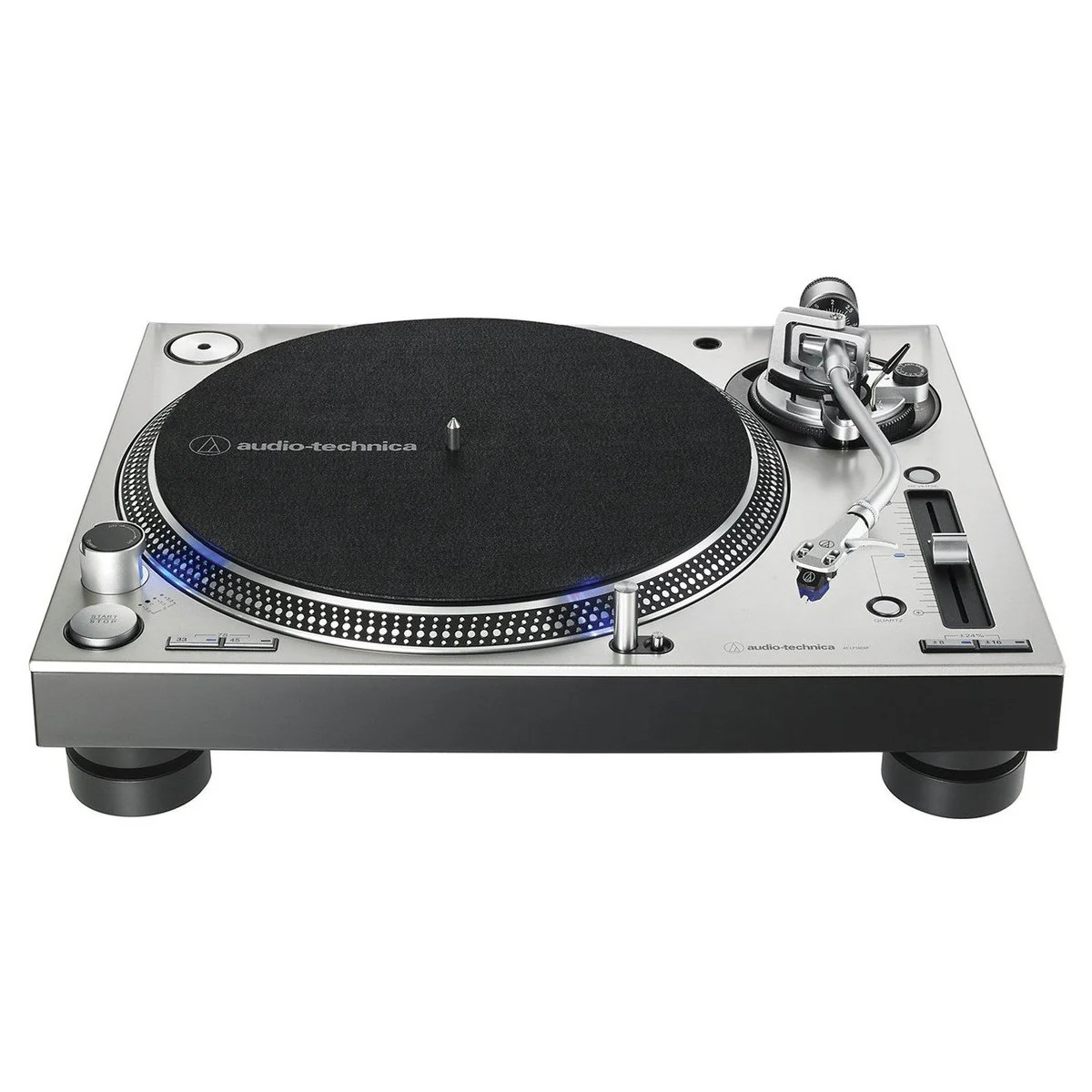 Audio Technica ATLP140XPSVEUK Direct Drive Professional DJ Turntable Silver - Image 4