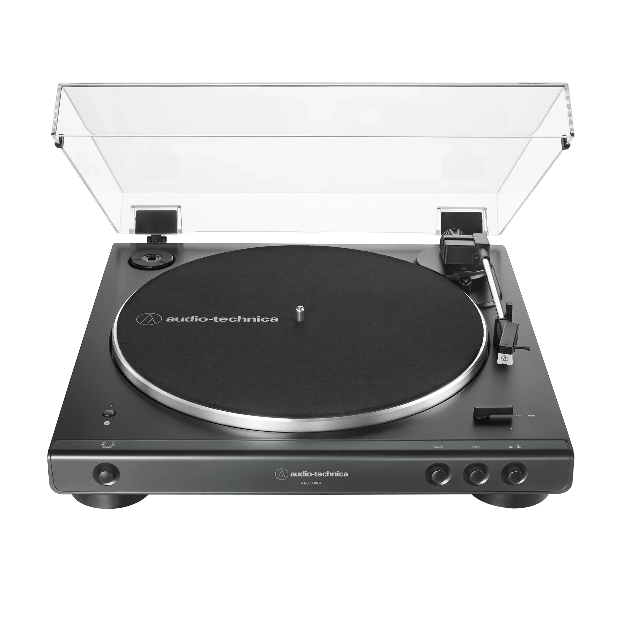 Audio Technica ATLP60XBT Fully Automatic Bluetooth Wireless Turntable with AT-SP3X Powered Bookshelf Speakers HiFi Package Black - Image 2