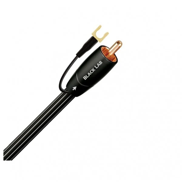 AudioQuest Black Lab 2M Subwoofer Cable with chassis ground connector - Image 2