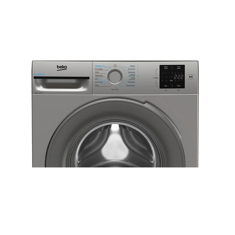 Beko BMN3WT3841S 8kg 1400 Spin Washing Machine Silver - Image 3