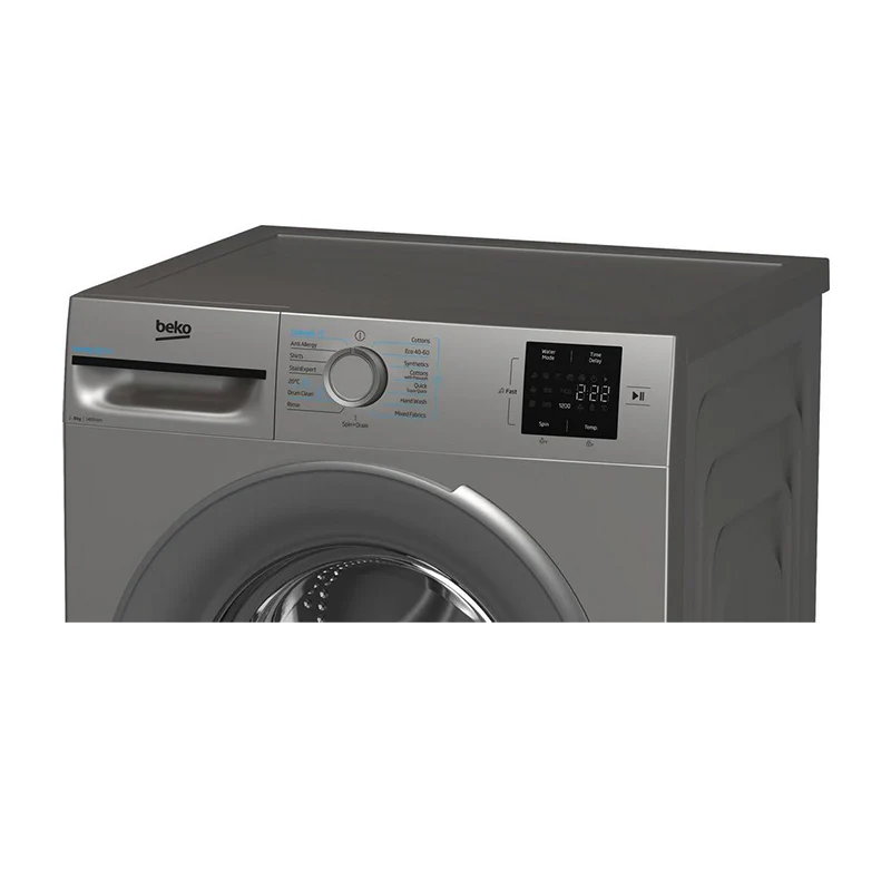 Beko BMN3WT3841S 8kg 1400 Spin Washing Machine Silver - Image 4