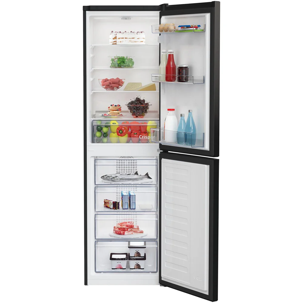 Beko CCFM3582B 54cm Frost Free Fridge Freezer - Black - Image 2