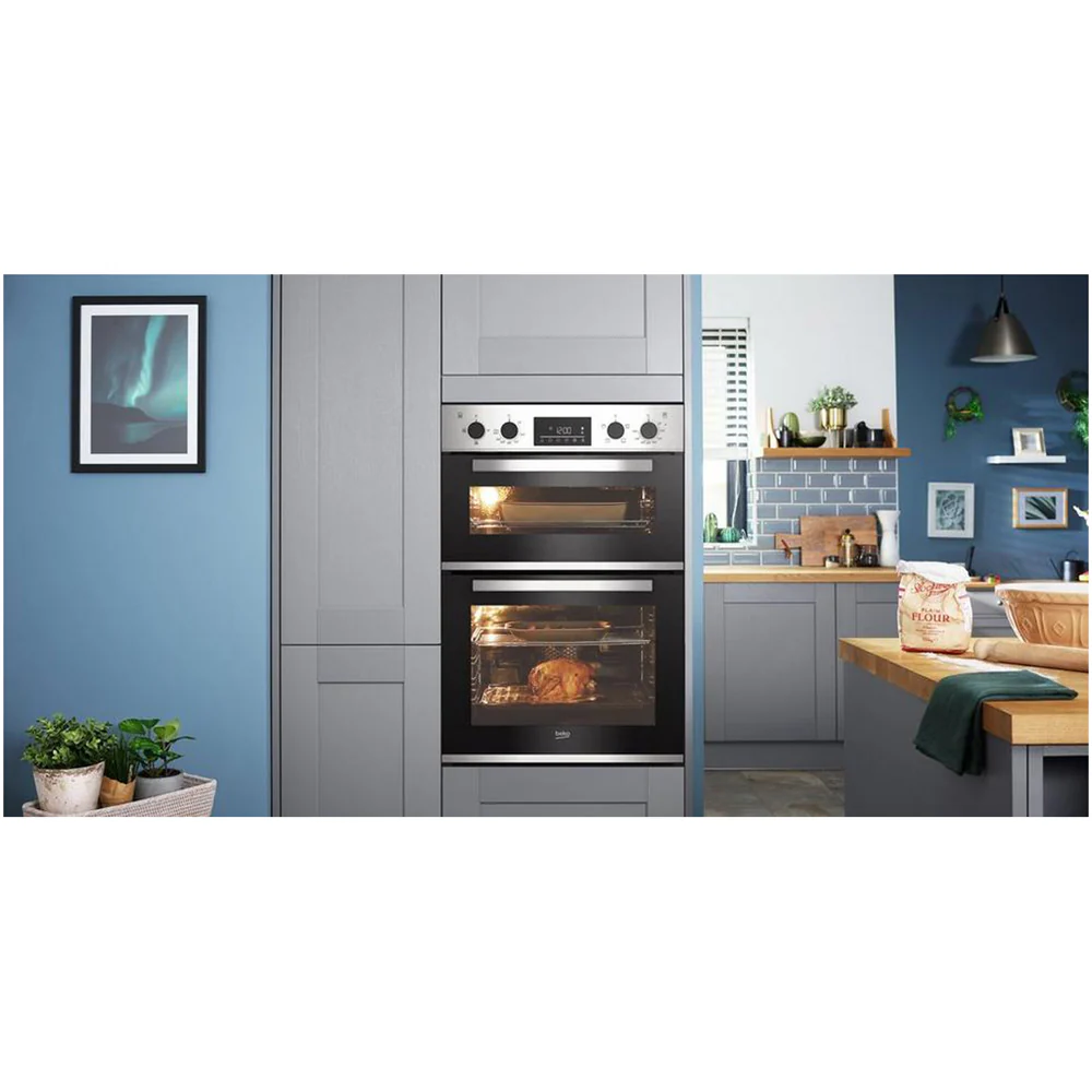 Beko CDFY22309X 60cm Built In Double Oven Stainless Steel - Image 6