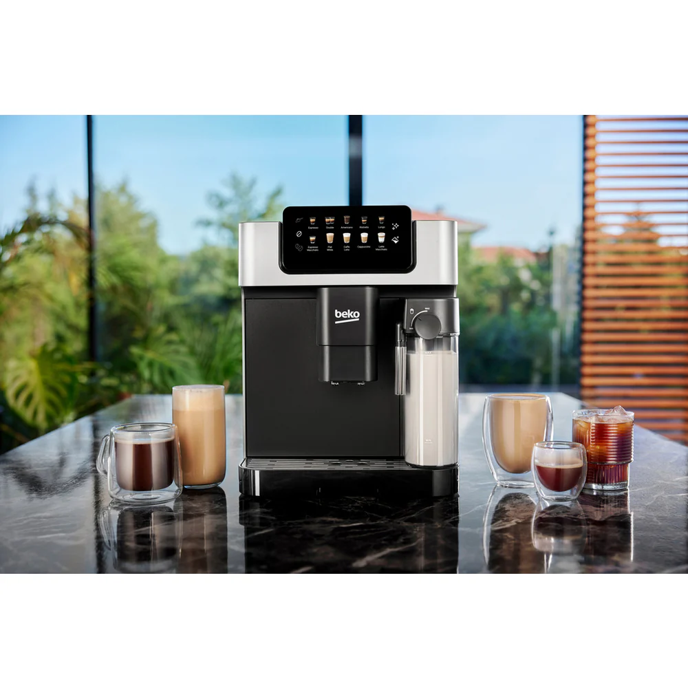 Beko CEG7304X CaffeExperto Fully Automatic 2L Bean To Cup Coffee Machine with Integrated Milk Jug Silver - Image 8