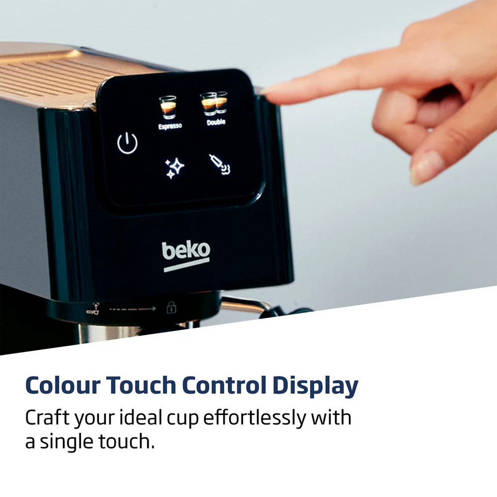Beko CEP5302B CaffeExperto Manual Espresso Coffee Machine with Steam Wand Black - Image 5
