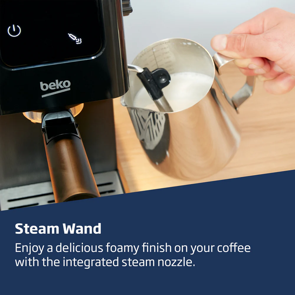 Beko CEP5302B CaffeExperto Manual Espresso Coffee Machine with Steam Wand Black - Image 6