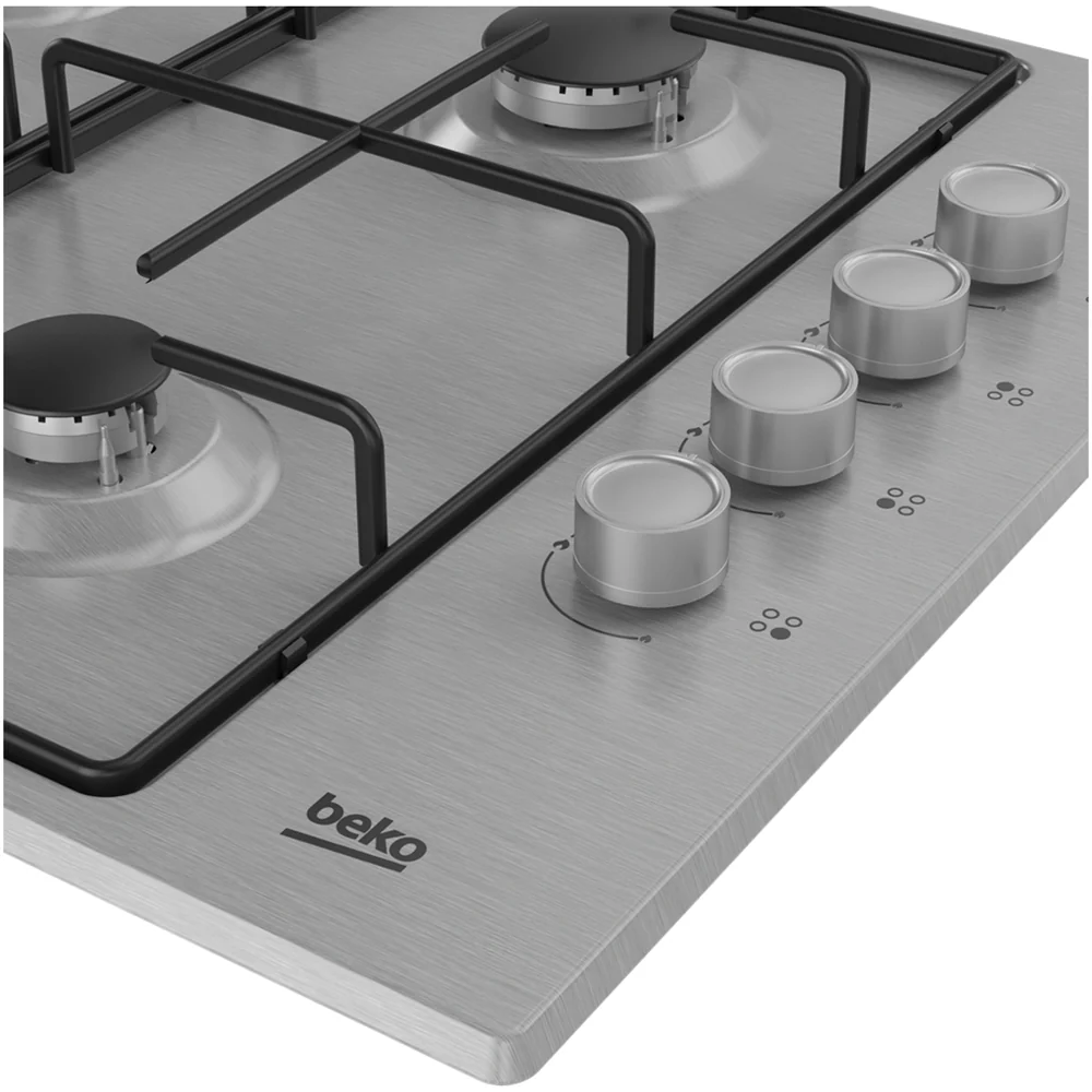 Beko CIHYG21SX 61cm Gas Hob - Stainless Steel - Image 4
