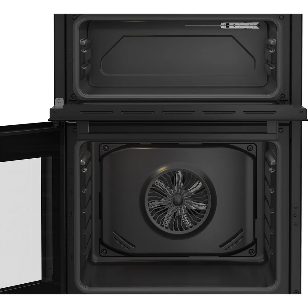 Beko EDC6731K 60cm Double Oven Electric Cooker with Vitroceramic Hob Black - Image 6